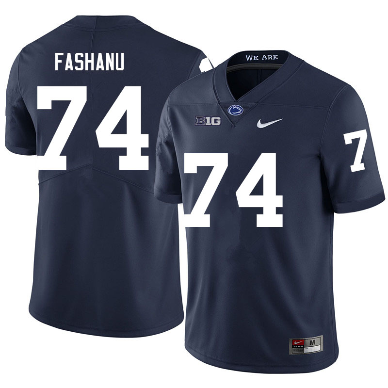 NCAA Nike Men's Penn State Nittany Lions Olumuyiwa Fashanu #74 College Football Authentic Navy Stitched Jersey KCW0298CF